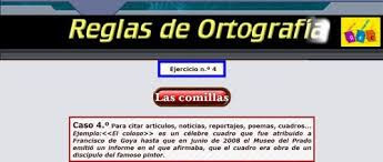http://www.reglasdeortografia.com/comillas04.html