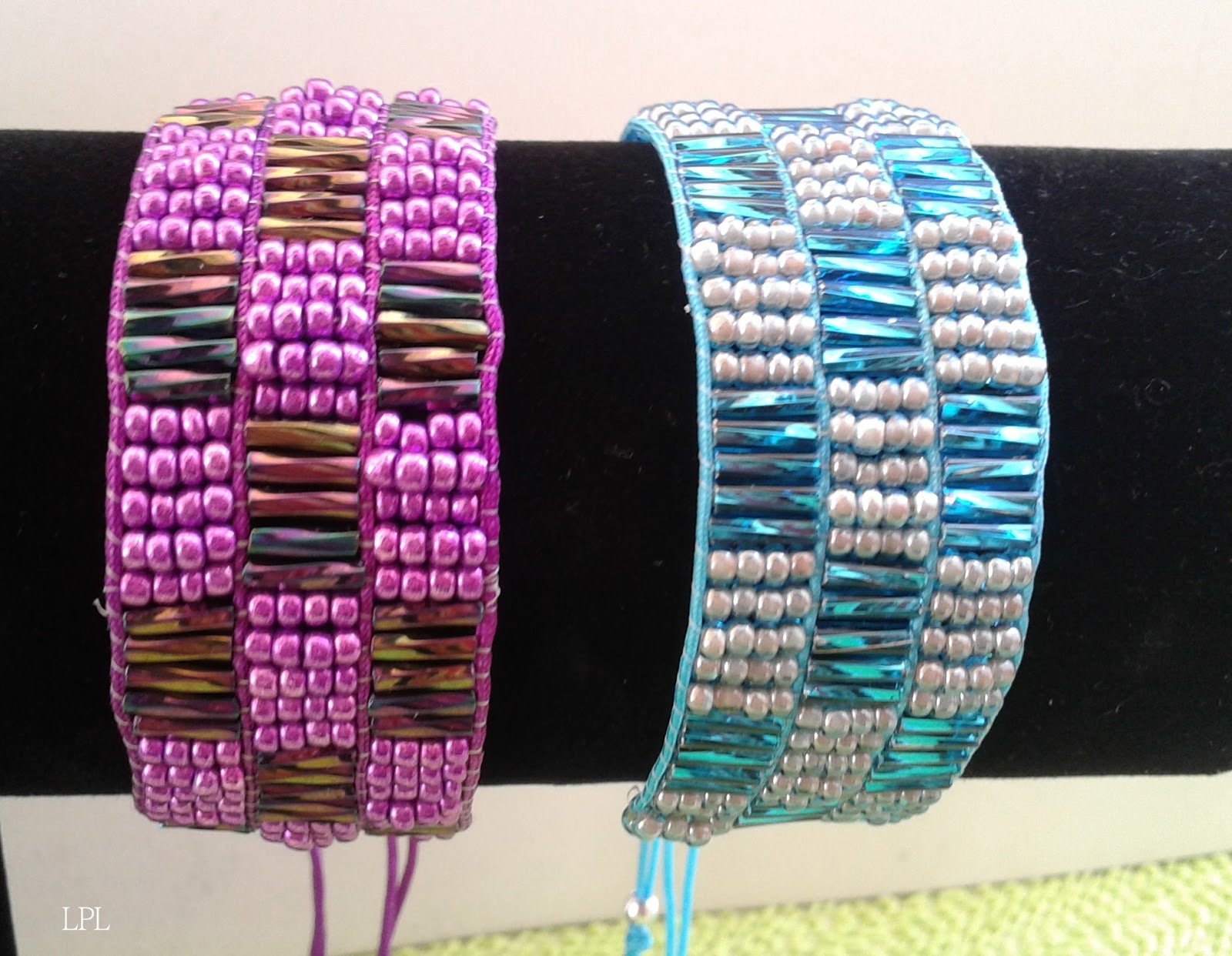 BEADS and GEMS Βραχιολι με κορδονια μακραμε Bracelet Large loom