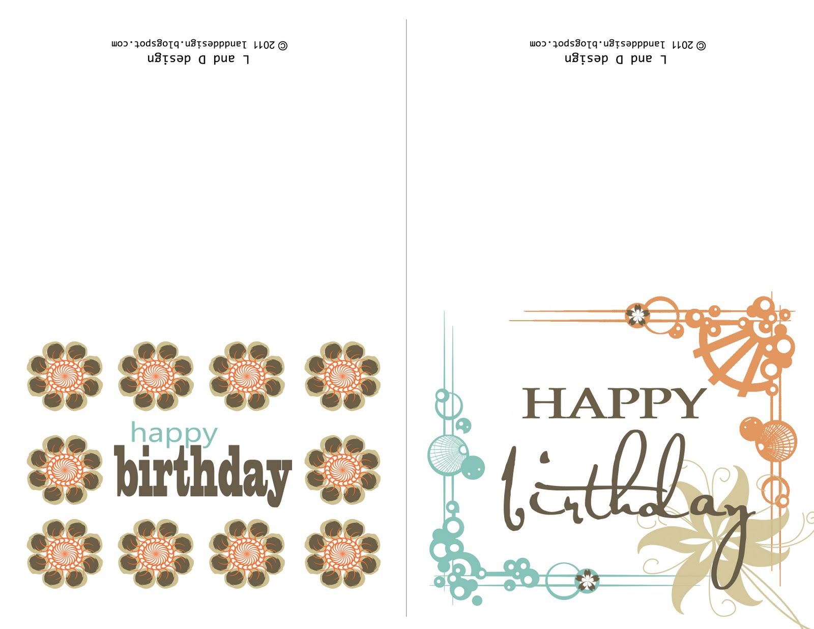 Black And White Birthday Card Printable Free