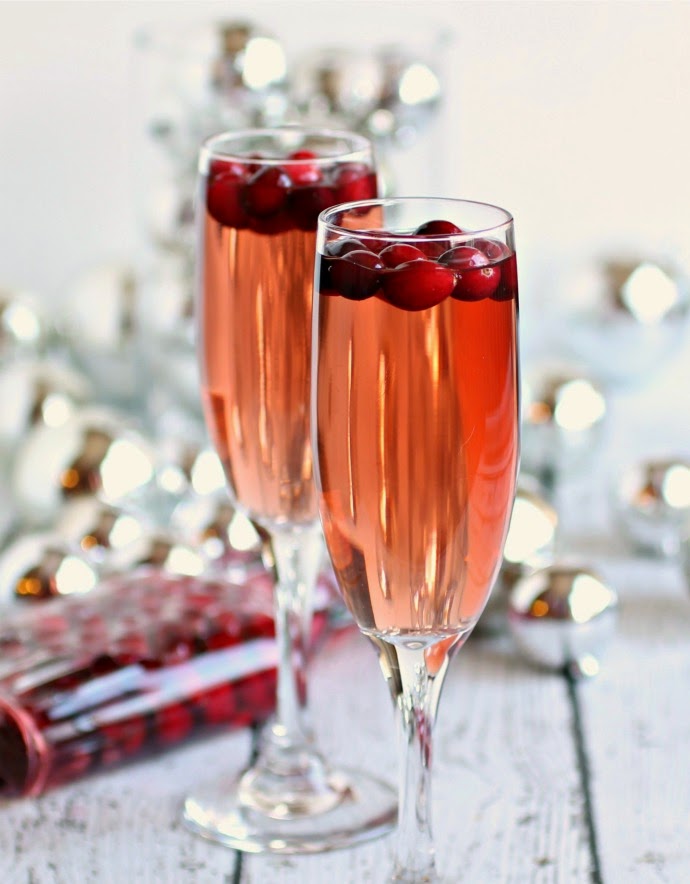 A Cocktail Life Sparkling Apple and Cranberry Champagne Cocktail