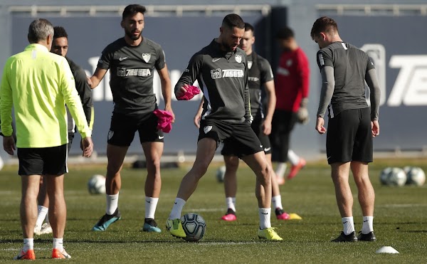 Málaga, hoy entrenamiento y rueda de prensa de Pellicer