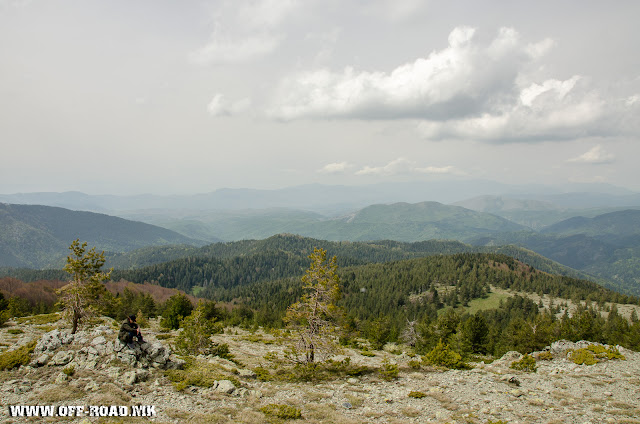 View from Macedonian / Greek border line toward Mariovo / Macedonia. 