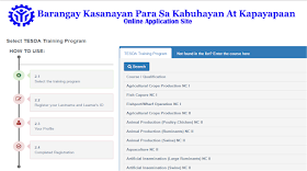 how to apply online for tesda scholarship step 2. choose the course available for scholarship in tesda