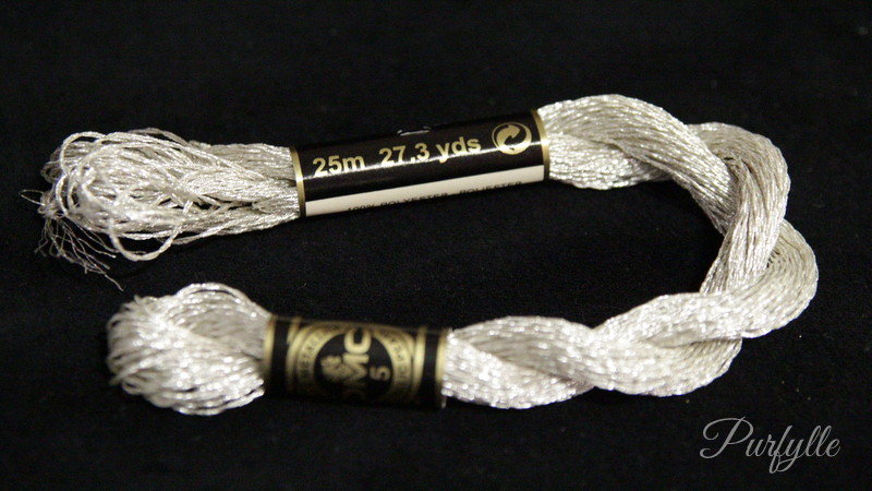 DMC Size 5 Metallic Pearl Cotton Thread, 27 yds (25m) Skein