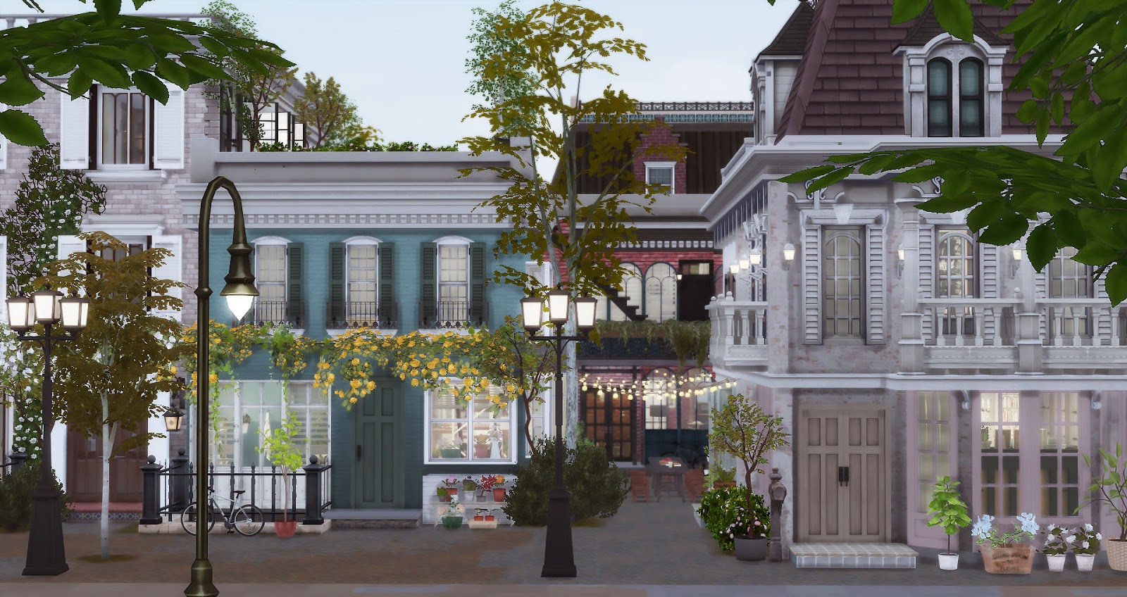 Sims 4 Downtown Apartments 城市樂活 [ Ruby Red Sims ]