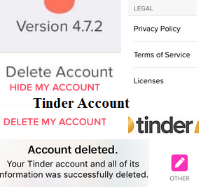 Delete your Tinder account