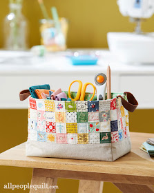 Stash & Carry Basket by Heidi Staples of Fabric Mutt for Quilts & More Magazine