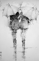 andre kohn drawing rainy sketching pencil drawings sketches charcoal painting sketch umbrella miss shading artist sunshine crafts pen zeichnungen hello