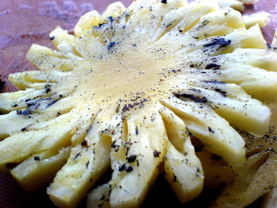 Carpaccio of Pineapple, Vanilla, Olive Oil
