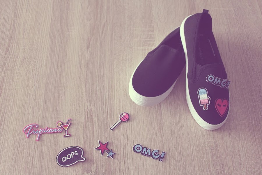 Customizar zapatillas de lona (slip on)