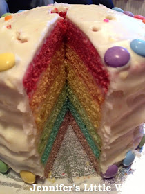 My first rainbow cake