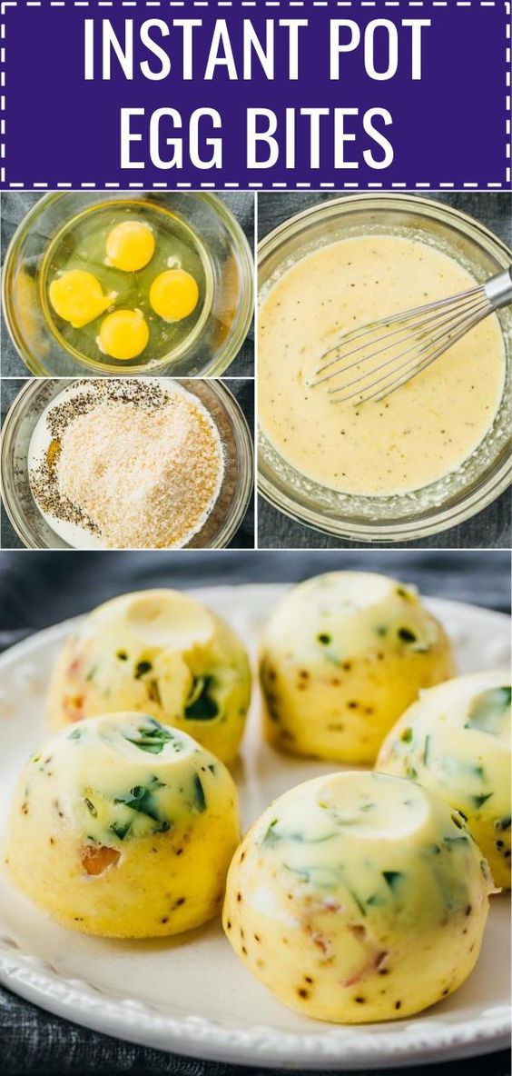 INSTANT POT EGG BITES WITH SPINACH Recipes Cravings