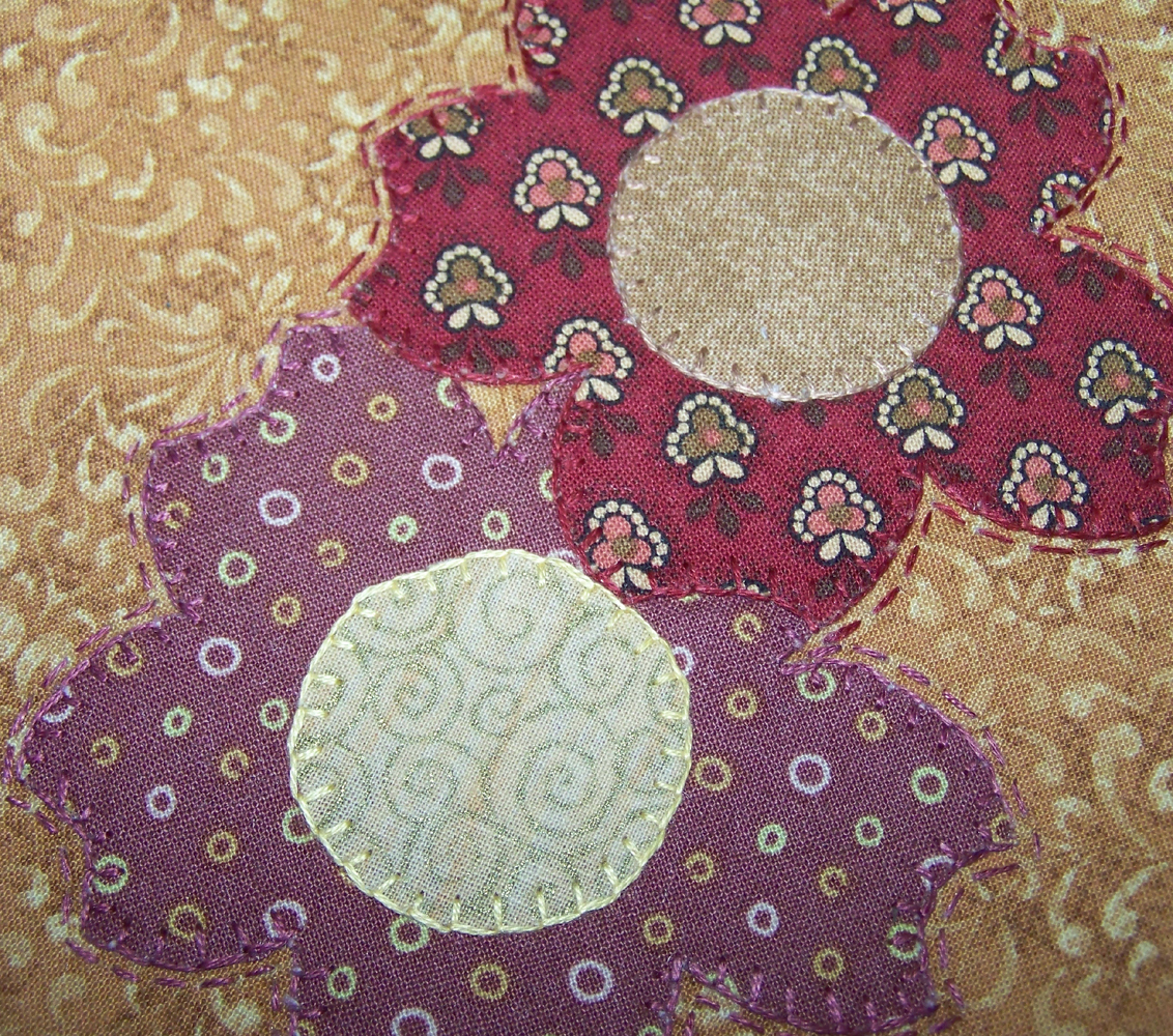 Sunday stitching raw edge applique