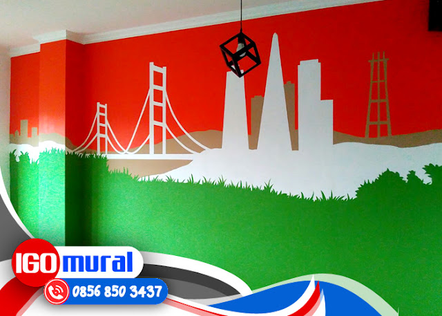 Lukisan Tembok Keren Simple Coklat Tekstur Keren Jati Corak Konawe