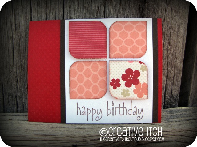 Creative Itch My Spin On The Pin Birthday Card Linky