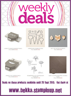 Grab a bargain here with the Weekly Deals from Stampin' Up! UK