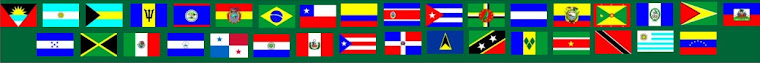 Bandeiras dos países da América Latina e Caribe