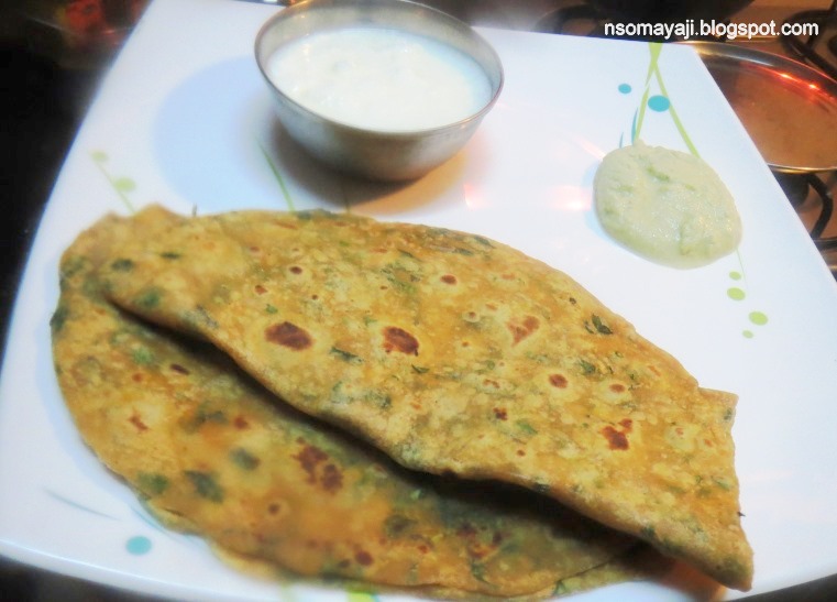 ಅಡಿಗೆ Adige Millet Wheat Coriander Chapati