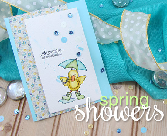 Spring Showers Stamp set by Newton's Nook Designs - Duck Stamp set