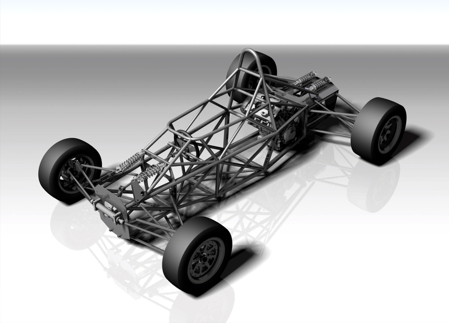 20. Formula car full chassis Library free download 3D model