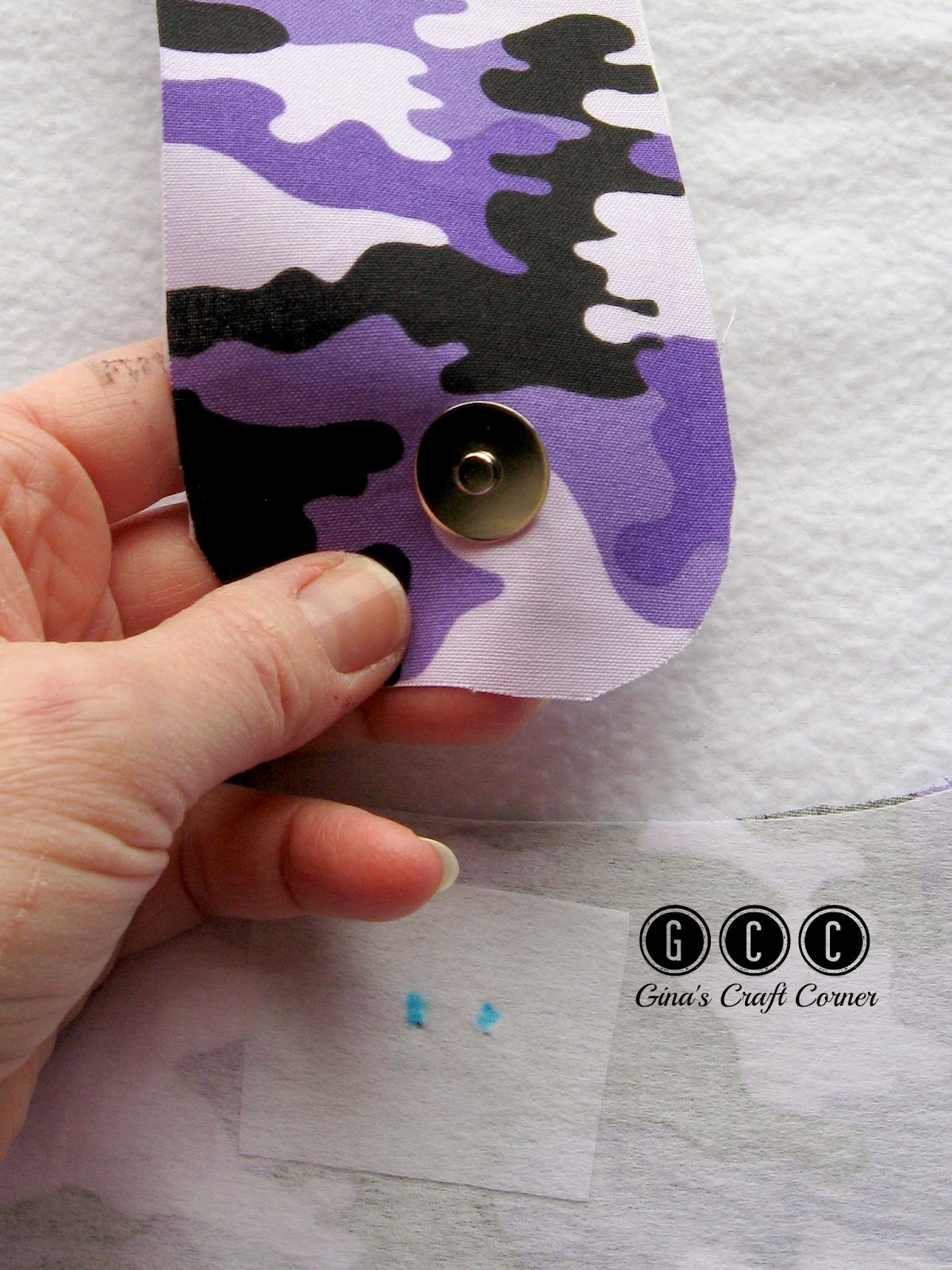 How to add magnets to your handbags by Gina's Craft Corner