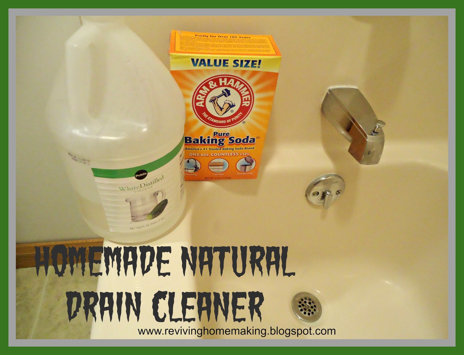 green ways to clean a bathroom sink drain