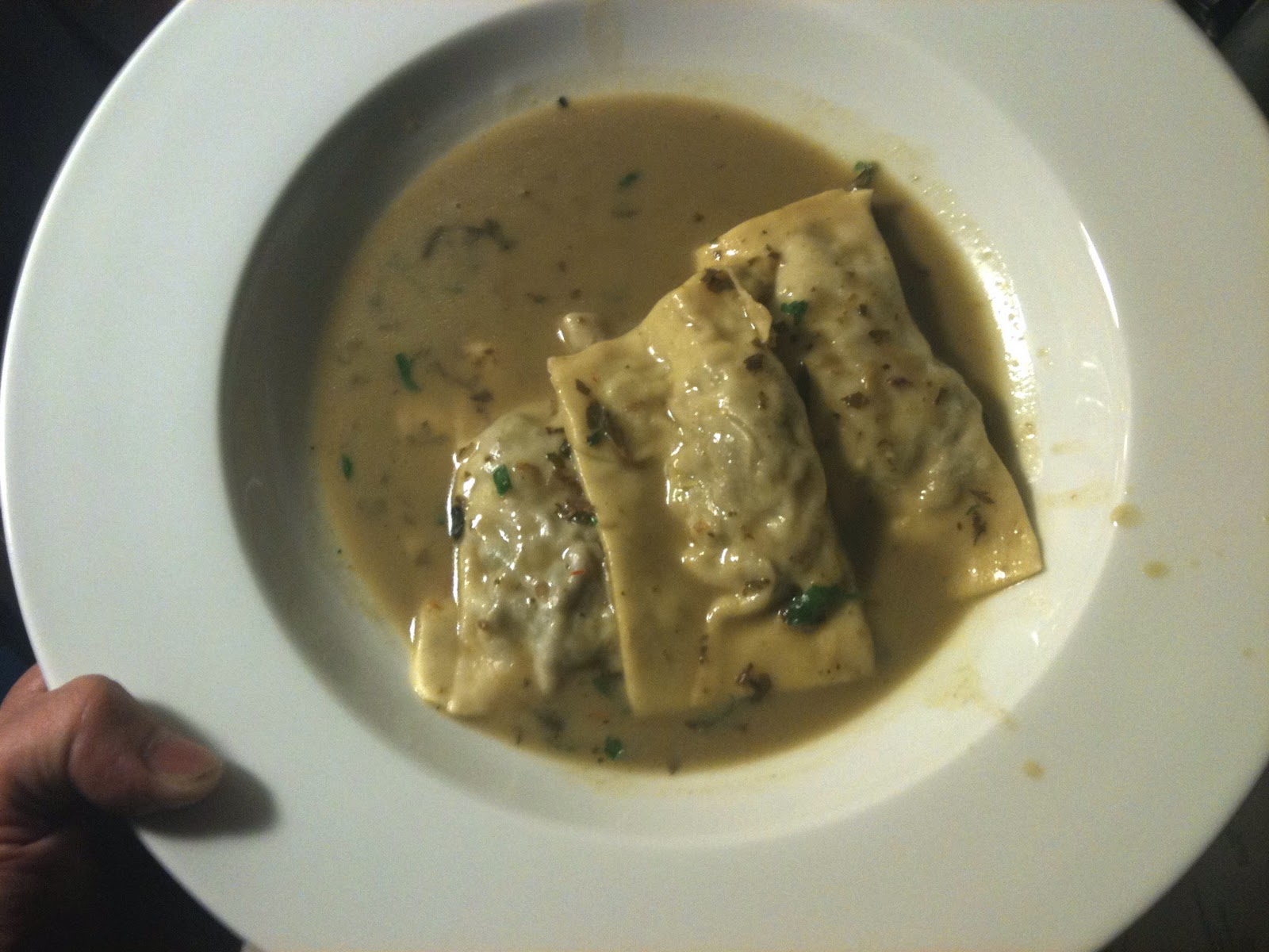 Luculus Den Fresh Agnolotti Filled With Wild Mushrooms & pecorino