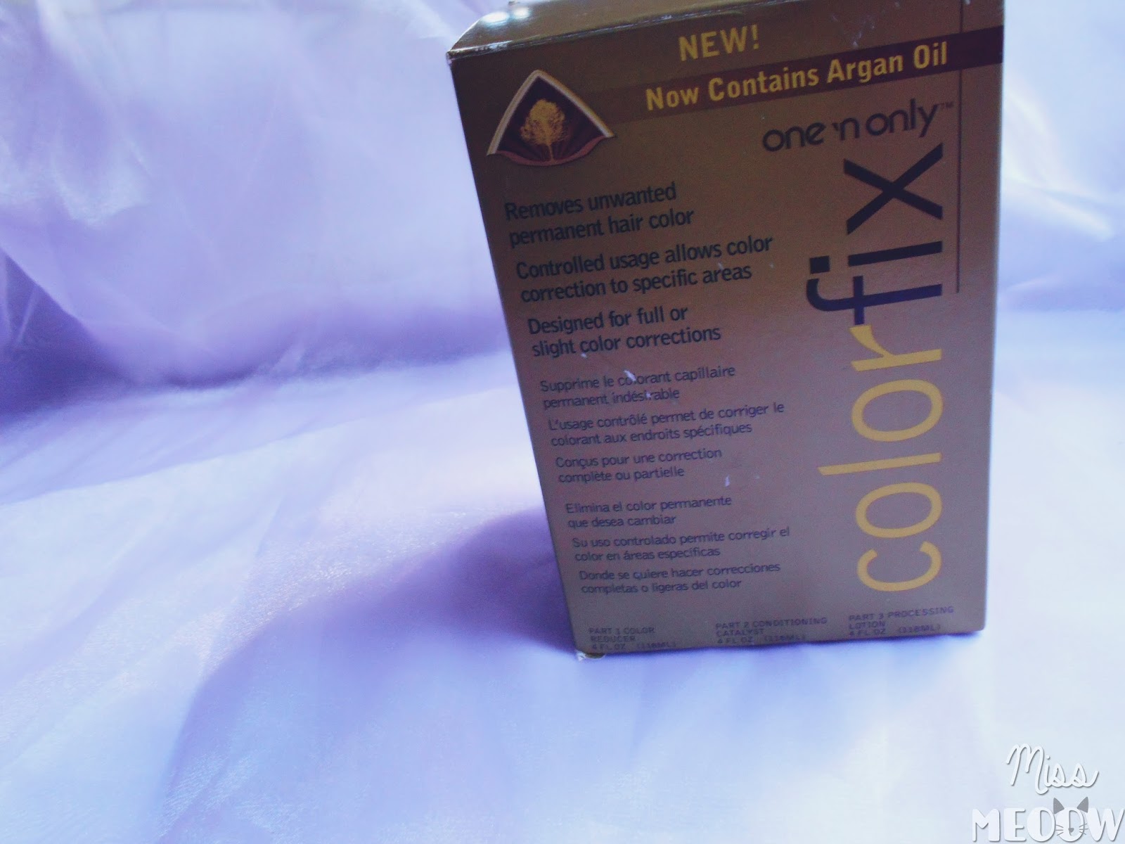Review One 'n Only Color Fix (Hair color remover) Miss Meoow
