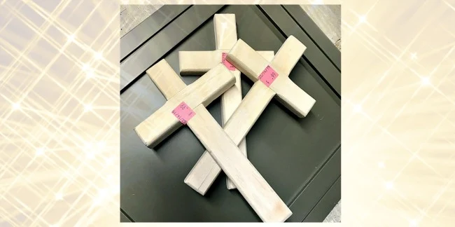 bare wood crosses to paint for Easter