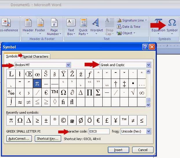 Cara menggunakan simbol pada microsoft office word