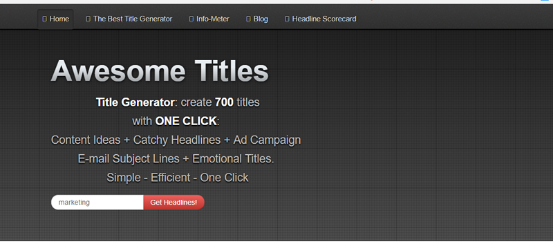 Awesome Titles Title Generator