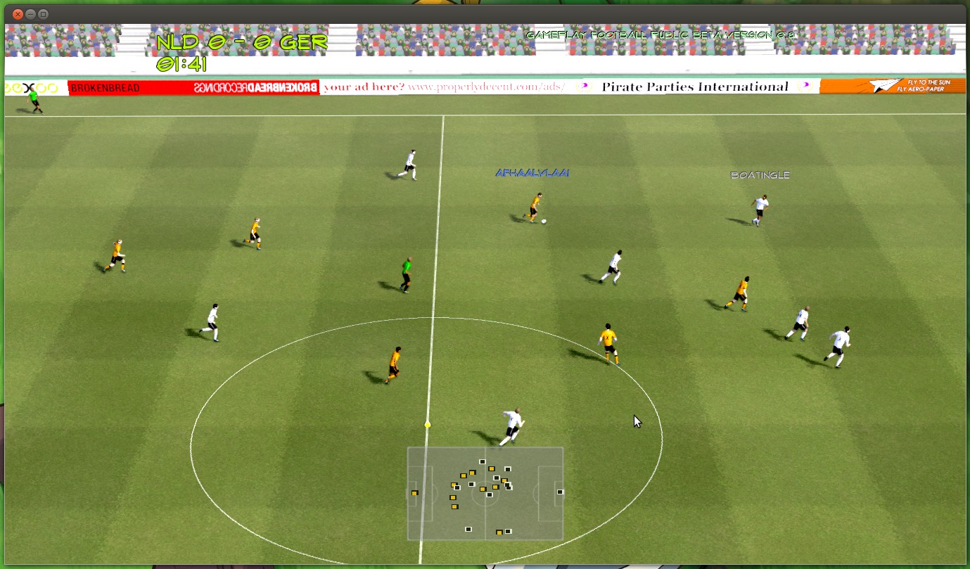 Gameplay Football, A 3D Soccer Game for Linux Ubuntu Vibes