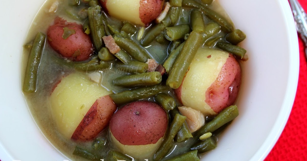 Deep South Dish Old Fashioned Slow Stewed Southern Style Green Beans