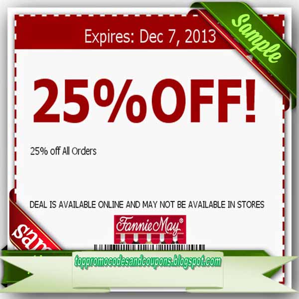 Free Promo Codes and Coupons 2023 Fannie May Coupons