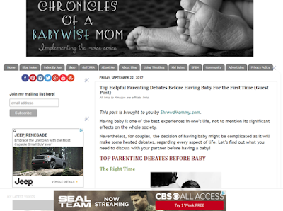 Old look on Chronicles of a Babywise Mom Old look on Chronicles of a Babywise Mom