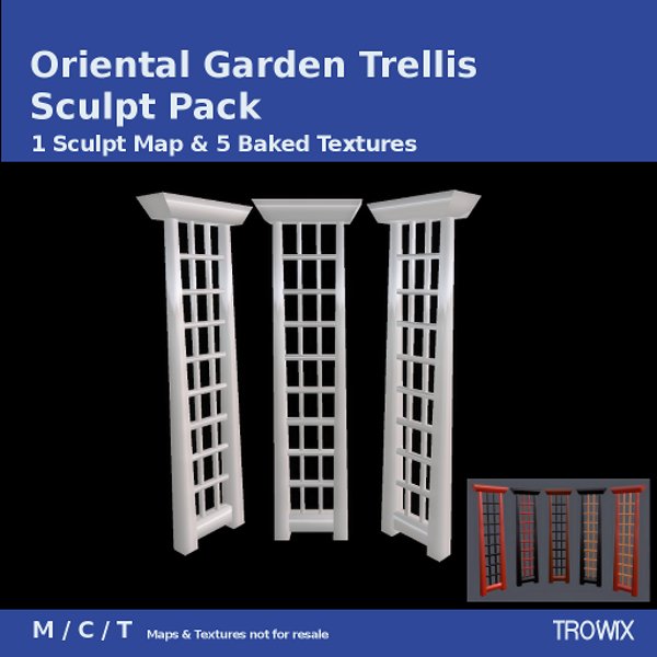 Trowix Oriental Garden Trellis & Accent