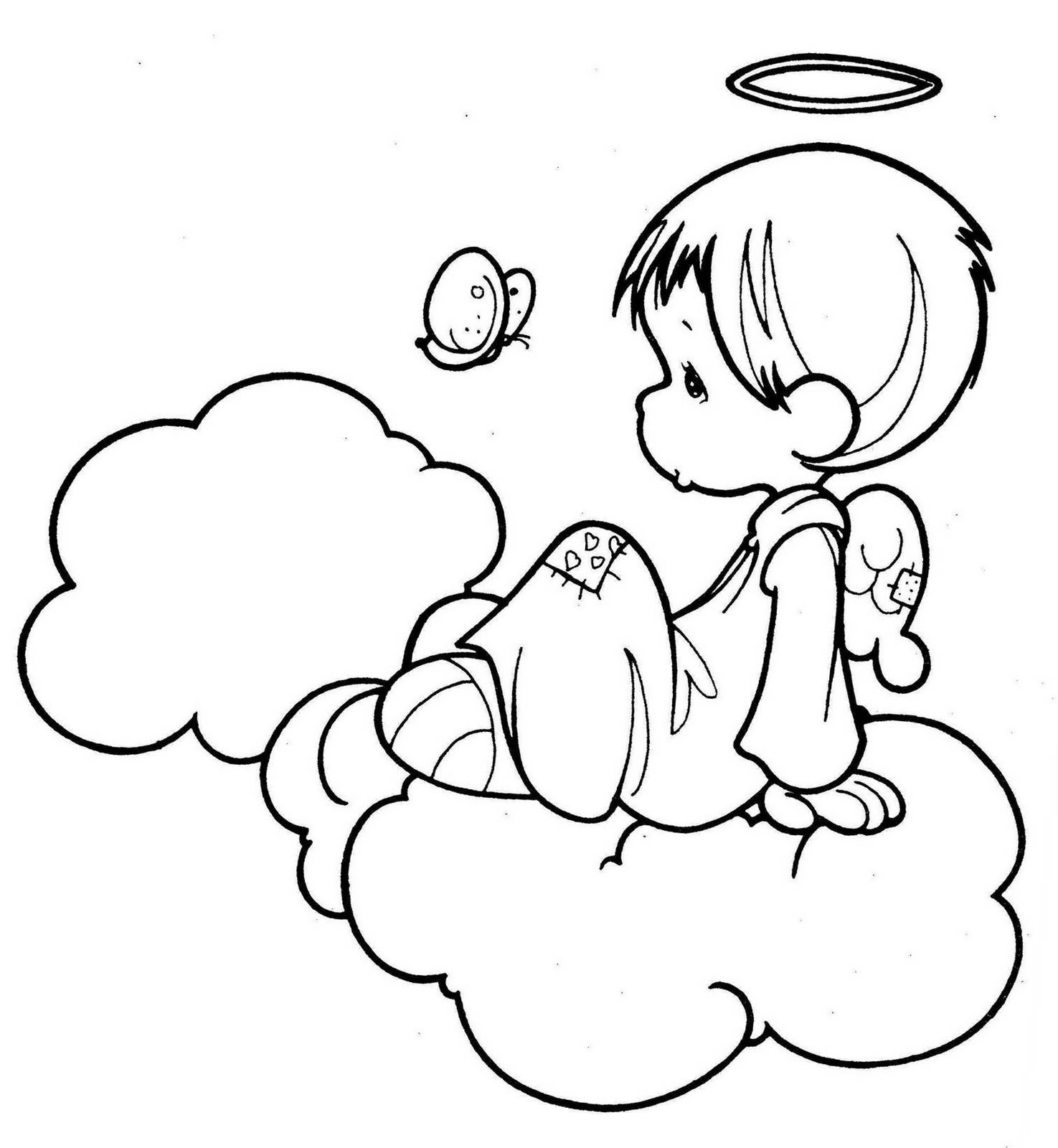 baby boy angel coloring pages - photo #13