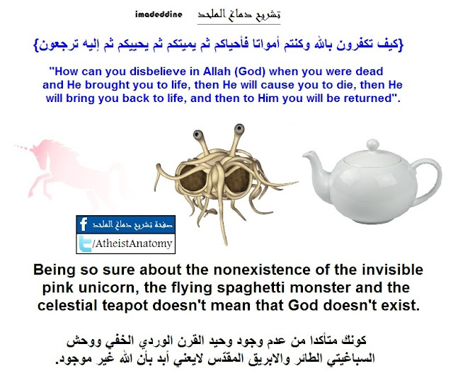 Invisible Pink Unicorn - Flying Spaghetti Monster - Celestial Teapot