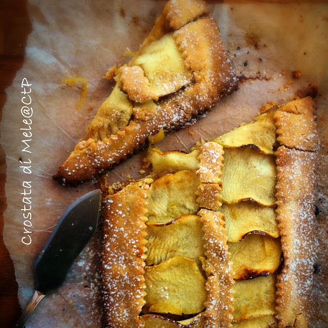 Crostata di Mele , pinoli zenzero e cannela burro galbani alessandra ruggeri cuoca a tempoperso