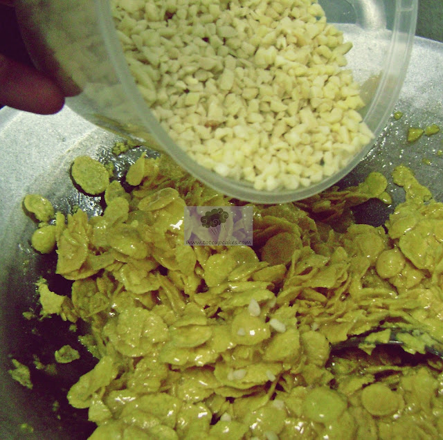 Resepi & Tutorial : Cornflakes Madu