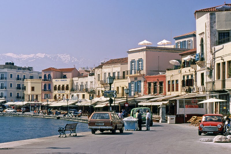 Les quais du port vénitien à Hania (Crète, Grèce)