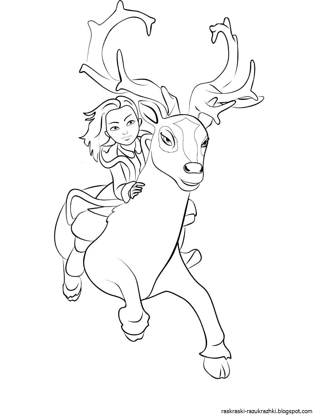 Снежная Королева Раскраска