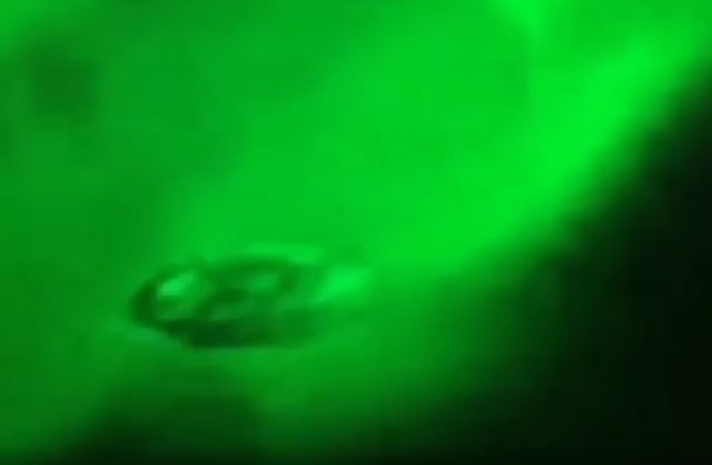 Northern lights event caught a UFO by ISS which looks very real.
