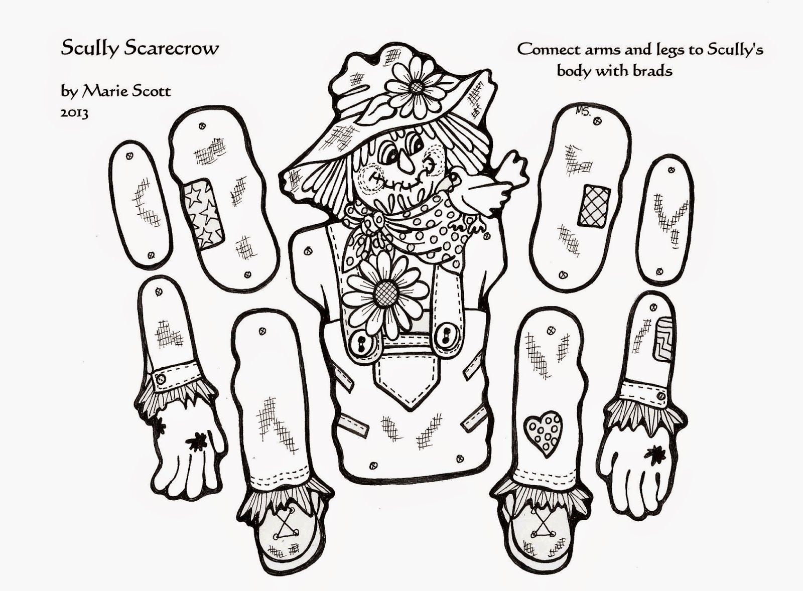 Free Printable Scarecrow Pattern