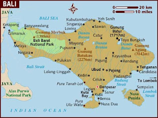 Bản đồ Bali, du lịch Bali