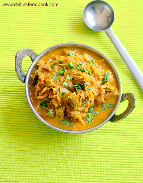 Cabbage Gravy Recipe Muttaikose Kurma Kuzhambu For Rice, Dosa