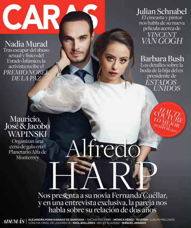 La pareja millenial de la élite mexicana protagoniza cover de Caras