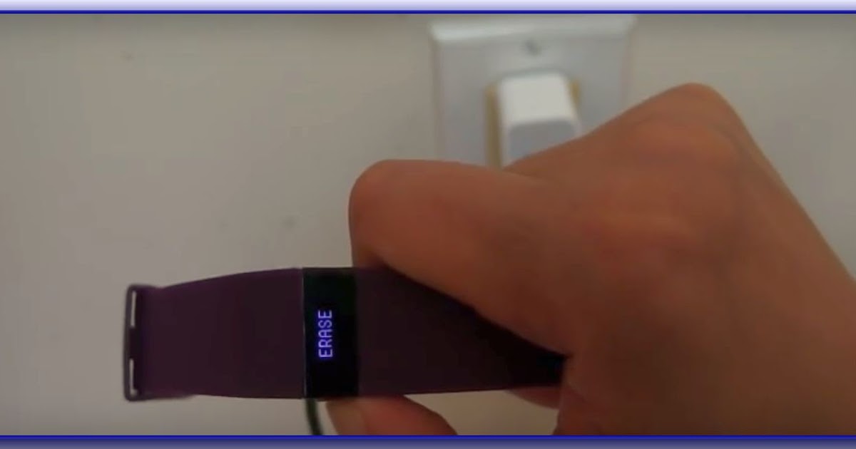 fitbit charge hr reset button