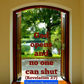 "God opens and no one can shut". Revelation 3:7