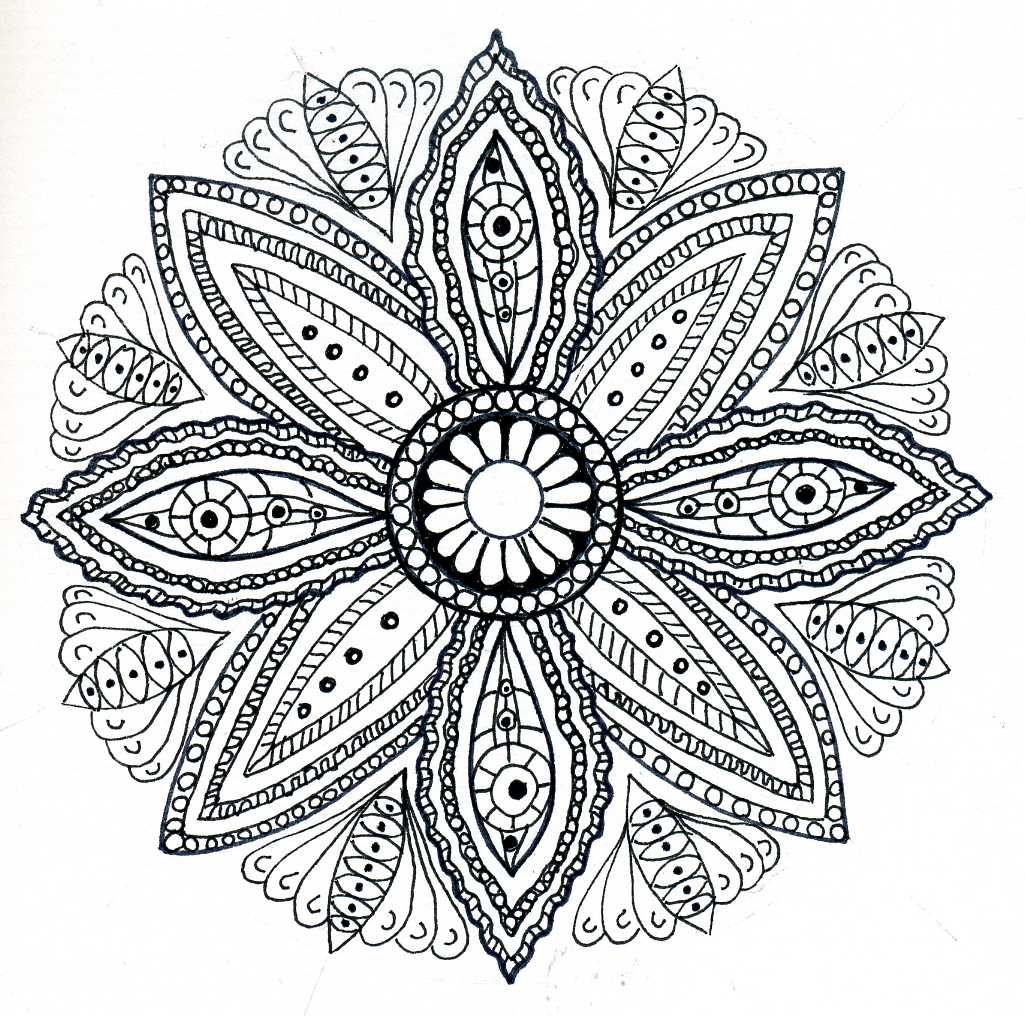 mandala coloring pages for adult therapy free - photo #36